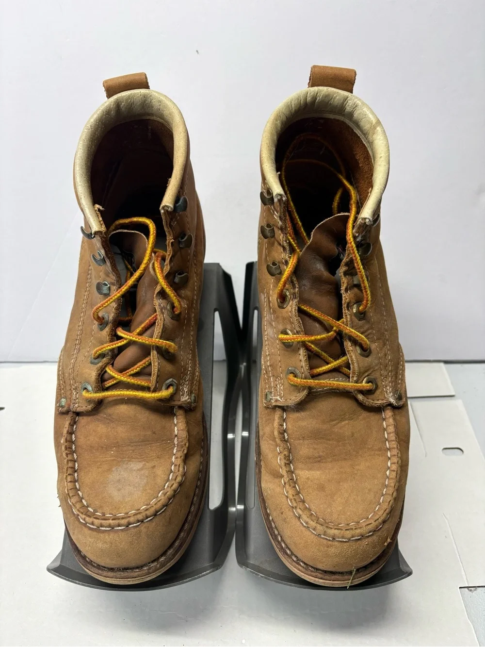 Vtg USA Made Men’s Boots Size 9.5 Work N Sport Heritage Genuine Leather Brown
